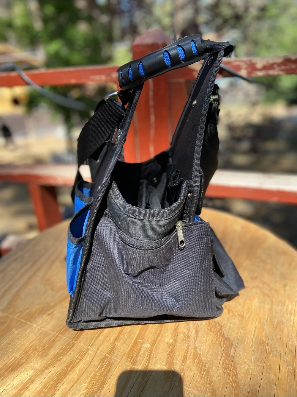 Blue and Black Utility Tool Bag - Compact Carry Pouch
